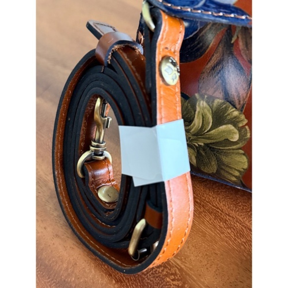 NWT $249 Patricia Nash Marigold Harvest Floral Leather Satchel Crossbody Bag - Picture 12 of 15